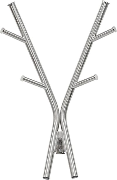 Leitmotiv Wandkapstok Deer - Staal Satijn Nikkel - 47,7x11,8x29cm