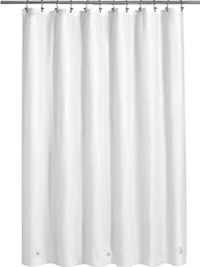 Premium Witte Douchegordijnvoering - Lichtgewicht PEVA Doucheminer voor Badkamer, BPA & PVC Vrij, Geen Chemische Geur, Metalen Doorvoertules, 71 x 72 Inch