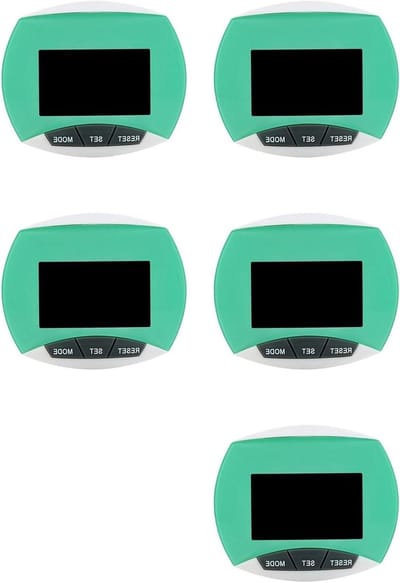 Stappenteller Senioren - Stap Tracker - Wandelen Hardlopen - Nauwkeurige Meting - 5 Stuks - Willekeurige Kleur