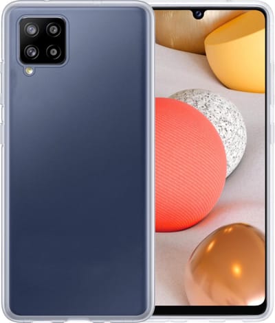 Hoesje - Geschikt voor Samsung Galaxy A42 - Sterk & Shockproof - Hoes Cover - Siliconen Case - Telefoonhoesjes - Transparant