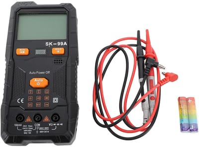 Digitale Multimeter - Meetinstrument Stroom - Elektrische Metingen - Automatische Uitzending - Hoge Nauwkeurigheid - Grijs