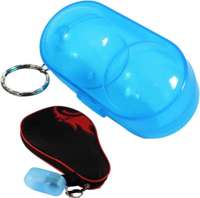 Tafeltennis Opbergdoos - Pongbal Houder - Ballen Beschermen - Transparant Ontwerp - Compact Formaat - Blauw