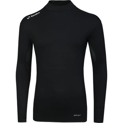 Sondico Heren-basislaagshirt met hoge kraag (Zwart)