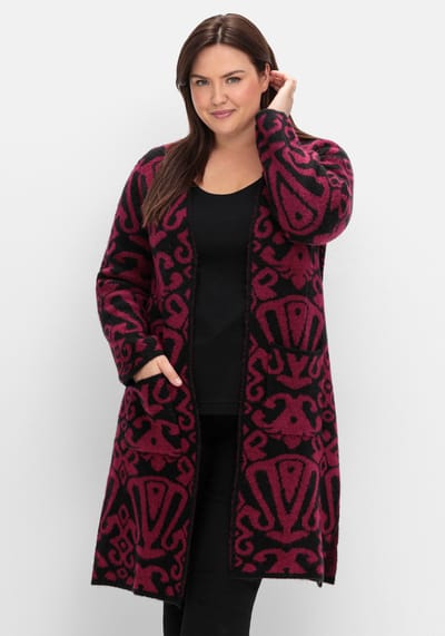 Lang gebreid vest
