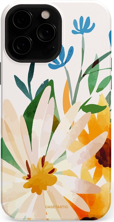 Casetastic Hoesje Geschikt voor Apple iPhone 13 Pro Magsafe - Stijlvolle Beschermende Duo-layer Case - Veld vol zon