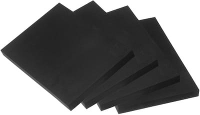 Schuimplaten - EVA Platen - Bescherming en Demping - Op Maat Te Snijden - 4 Stuks 20x30cm - Zwart
