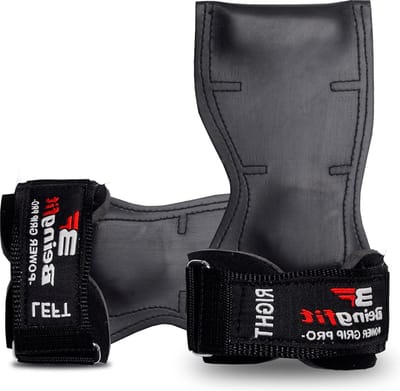 Gewichtheffen Grips Heavy Duty Bandjes - Alternatieve Power Lifting Haken - Powerlifting Deadlifts Rijen Pull Ups - Neopreen Gevoerde Polsbandjes - Ondersteuning voor Bodybuliding