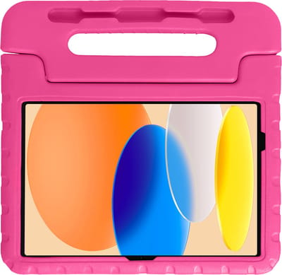 Hoesje - Geschikt voor Apple iPad A16/A18 (2025/2026) - 11 inch (11e & 12e generatie) - Kinderhoes Shockproof Bumper - Kidsproof Case - Tablet Hoes - Kinder Hoes Cover - Roze