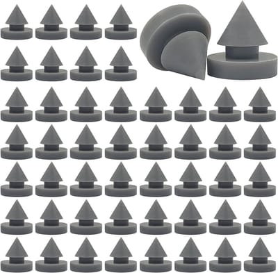 50 Stuks Rubber Deurdempers voor Metalen Deuren, Hinge, Geluidsisolatie en Anti-Collisie, 1/2 Inch Diameter, Zware Kwaliteit