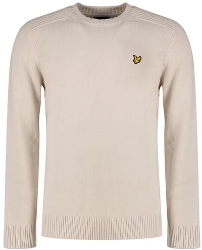 Lyle & Scott Kn1925v Trui Beige S Man