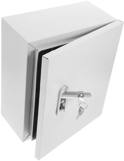 Buitenkast Stroomverdeling - Elektrische Behuizing - Veilige Installaties - Roestvrijstalen Constructie - 30 x 25 x 15 cm - Wit