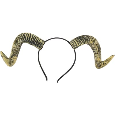Schaapshoorn Haarband Exquise Uniek Grappig Halloween Cosplay Feest Hoorn Haar Hoepel Accessoire Foto gray