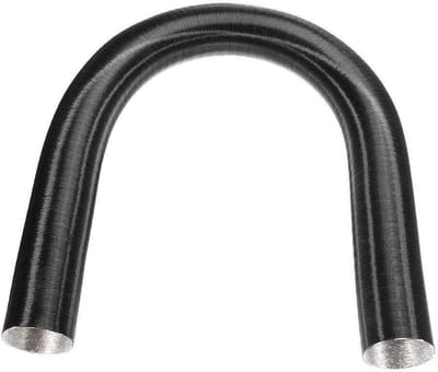 Allecto - Auto Verwarming Buis - Aluminium Ventilatiebuis - 200cm Lengte - 25mm Diameter - Ventilatie voor Auto - Geschikt voor Verwarming - Auto A...