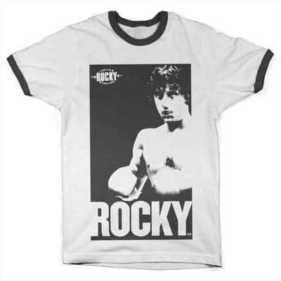 Rocky Heren Tshirt -S- Vintage Photo Wit