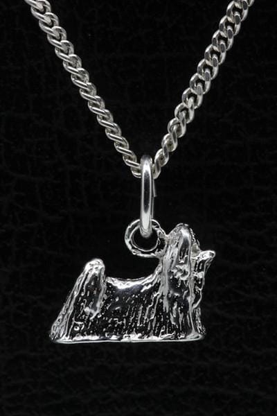 Zilveren Maltezer ketting hanger - klein