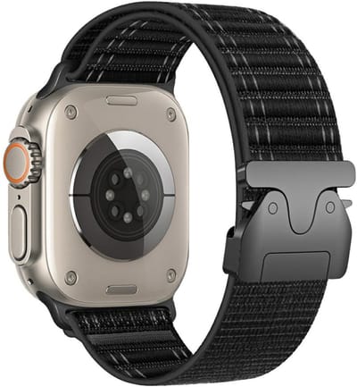 Beline Geweven Nylon Diagonale Parachuteband Voor Apple Watch 38 40