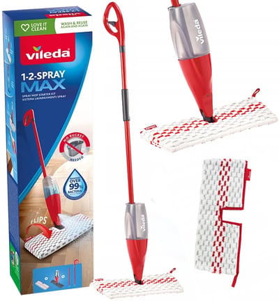 Vileda 1-2 Spray MAX BOX Mop met Sprayfunctie