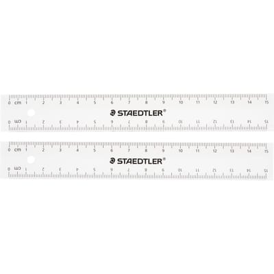 STAEDTLER Liniaal, 15 cm, 2 stuks