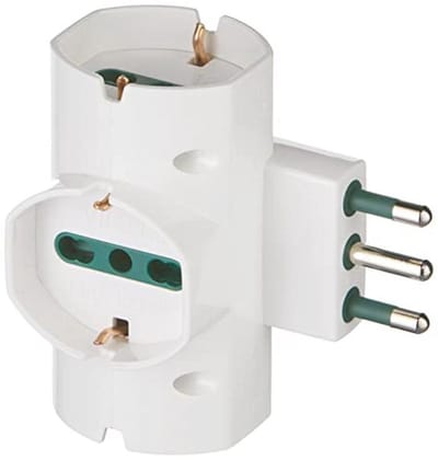 Elektrische Meervoudige Adapter met 3 Universele Stopcontacten en Kinderbeveiliging - Stekkertype S17 16A