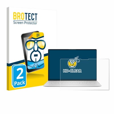BROTECT - Screenprotector voor Dell XPS 13 9350 2024 - Folie Beschermfolie transparant 2 Stuks