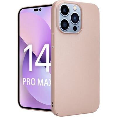 ShieldCase telefoonhoesje geschikt voor Apple iPhone 14 Pro Max ultra thin case - rosé goud - Dun hoesje - Ultra dunne case - Backcover hoesje - Shockproof dun hoesje