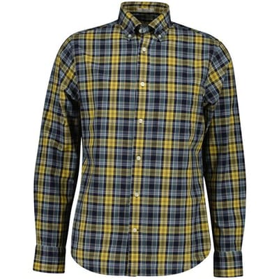Gant Overhemd Organic Cotton Archive Poplin Check Naval Blue / male
