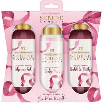 Serene Moments Coconut & Vanilla Bliss Bundle Bath Set – 3 stuks