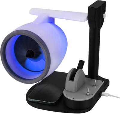 VHV - Bureauventilator - usb bureauventilator - USB oplaadbaar, stil - voor kantoor, slaapkamer, thuiswerken