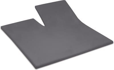 Cinderella - Topper Hoeslaken met split - Tot 15 cm matrashoogte - Double Jersey - 200x200/210 cm - Antraciet