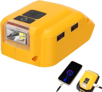 Batterij Omvormer - Stroom Station - Mobiele Energie - Compact ABS Ontwerp - 10.5x8x7cm - Zwart