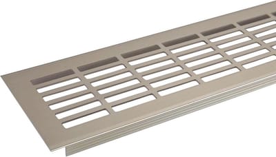 Geperforeerd Ventilatiepaneel 480x81 mm RVS-look voor Kasten en Werkbladen