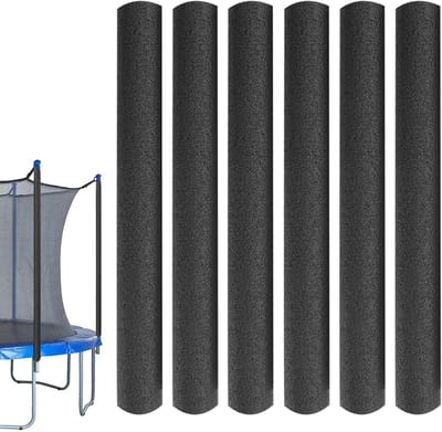 Trampoline Stang Hoezen - Schuimhoezen Trampoline - Veilig Springen - Waterdicht Zonbestendig - 40 cm Lengte - Zwart
