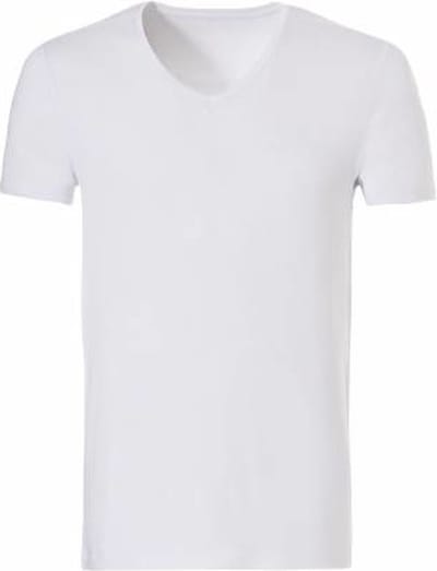 Ten Cate Basics t-shirt v-hals wit voor Heren | Maat M