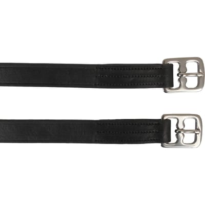 Horka Beugelriemen  - Black-silver - 115 Cm