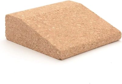 Compacte Yoga Wedge van Kurk - Natuurlijke Blok voor Ondersteuning en Stabiliteit in Asana's