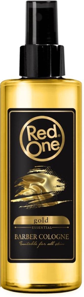 Red One Eau de Cologne Gold 150ml - Aftershave Parfum Heren - Langdurige Geur - Sensationele Geurbeleving - Kolonya - Barber Cologne Professional - Voor Alle Huidtypen - Aangenaam Gevoel van Frisheid en Reinheid - Grote Voordelige Spray Verpakking