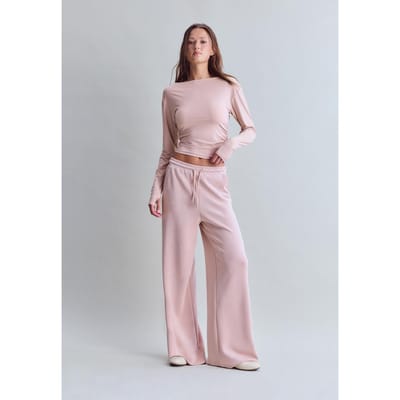 Stradivarius Zachte palazzo joggerbroek  Pastelroze XS