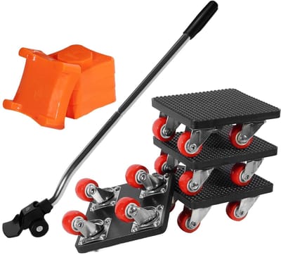 Meubeltransportwielen Set - Verhuiswieltjes Meubels - Meubels Verplaatsen - 9 Delige Set - 34 x 12 x 9 cm