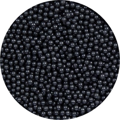 BrandNewCake® Suikerparels Zwart Ø 4mm 80gr - Strooisel - Eetbare Taartdecoratie