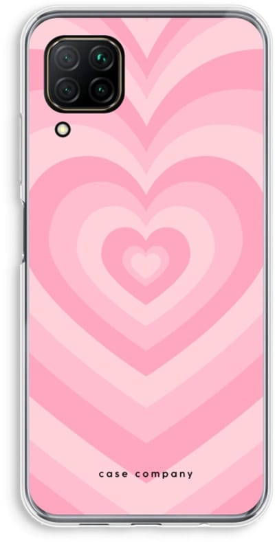 Case Company® - Hoesje geschikt voor Huawei P40 Lite hoesje - Hart Roos - Soft Cover Telefoonhoesje - Bescherming aan alle Kanten en Schermrand