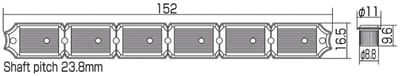 Gotoh SD-91 mechaniek N 6R(linkshandig) 05M Button nikkel - Stemmechaniek voor gitaar