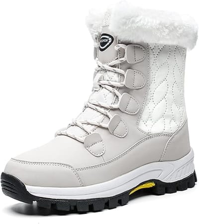Snowboots Waterdichte -Warme Sneeuwlaarzen met Bontvoering - Antislip Voor Buiten - Halverwege Kuit - Comfortabel voor Wandelen-41 maat