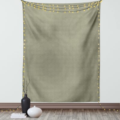 ABAKUHAUS Neutrale kleur Tapijt, Vormen Rond gestreept, Woonkamer Slaapkamer Wanddoek Zijdezacht Satijn Wandtapijt, 150 x 200 cm, Grijs Geel Donkergrijs