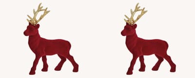 Set van 2 herten - kerst - hert - ree
