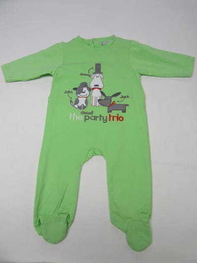 wiplala pyjama groen meet the party friends 1 jaar 80