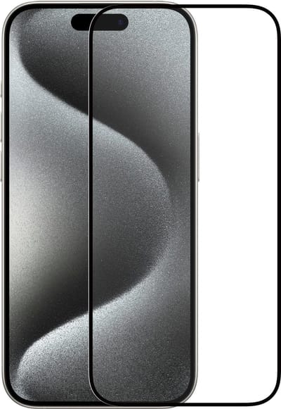 ScreenArmor Full Cover Tempered Glass Screenprotector voor iPhone 15 Pro Max