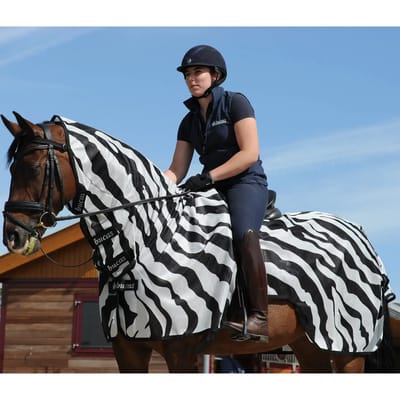 Bucas Vliegendeken Bucas Buzz Off Riding Zebra Zebra