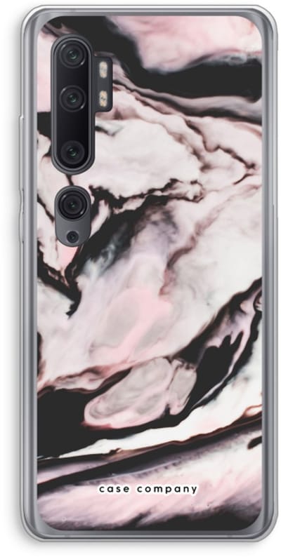 Case Company® - Hoesje geschikt voor Xiaomi Mi Note 10 Pro hoesje - Roze stroom - Soft Cover Telefoonhoesje - Bescherming aan alle Kanten en Schermrand