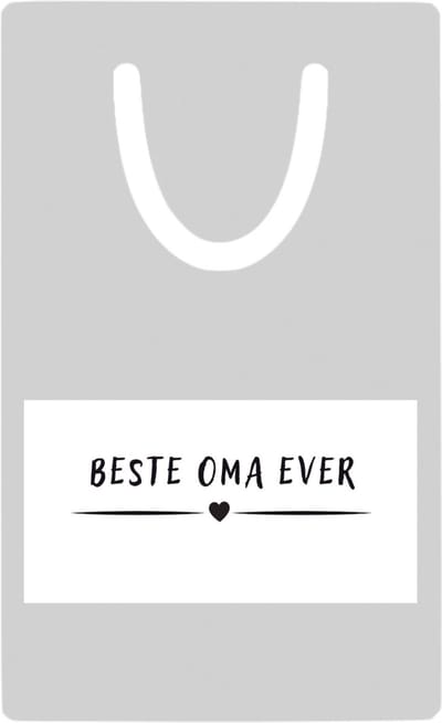 Hacebo® - Beste oma ever metalen boekenlegger - Oma - grandma - leuk cadeau voor je oma Bladwijzer boekenleggers - 7.6 cm x 5cm