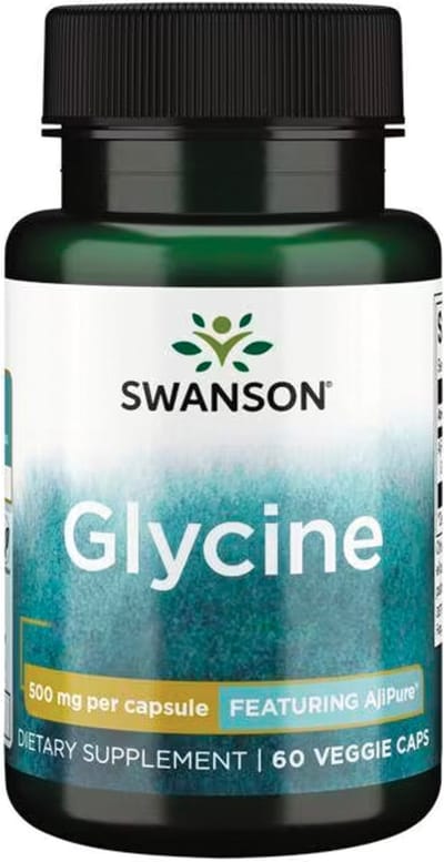 Swanson - Glycine Capsules - AjiPure® Glycine - 60 vegan capsules - 500mg